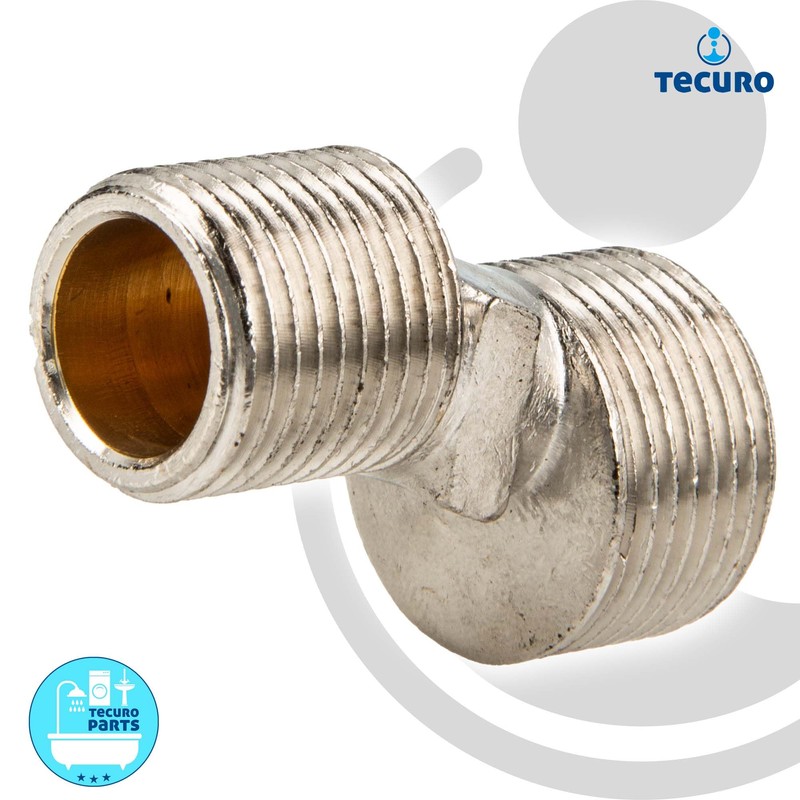 tecuro S-Connector for Wall Fittings 3/4 x 1/2 Inch Male