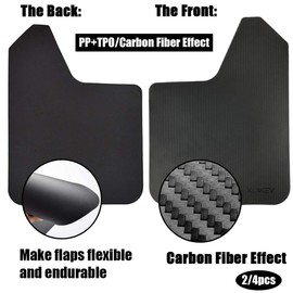 XUKEY 4pcs/Set Universal Carbon Fiber Effect Mudflaps for Car Pickup SUV Van Truck Mud Flaps Splash Guards Mudguards Dirty Traps