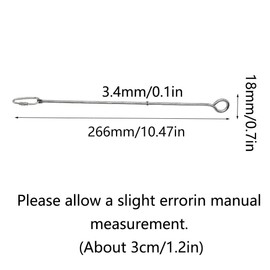 6 Pcs Bird Skewer Feeder, 266mm/10.47in Parrot Fruit Stick Holder Stainless Steel Bird Foraging Toy for Budgie Parakeet Cockatiel