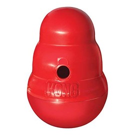 KONG KONG Wobbler - Interactive Dog Toy for Treat Dispensing - Dog Slow Feeder for Healthy Eating - for Medium/Large Dogs