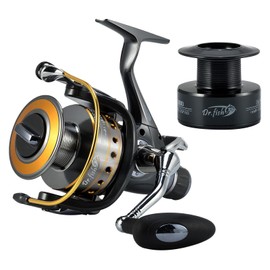 Dr.Fish Carp Fishing Reel Baitfeeder Spinning Reel Coarse 10+1 Ball Bearings 5.5:1 Aluminum Spool Anti-Corrosion Sea Fishing Reel 3000-6000 Max 36LB Carbon Fiber Drag Pike Catfish 3000