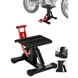 JFG RACING Motorcycle Dirt Bike Stand 1000Lbs Capacity Lift Jack Hoist Table Height Adjustable Lifting Stand Ideal for Dirt Pit Bike Repair&Maintainance,Dirt Bike Accessories