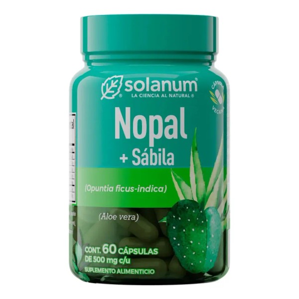 Solanum Nopal + Sábila - 60 Caps - 500mg -