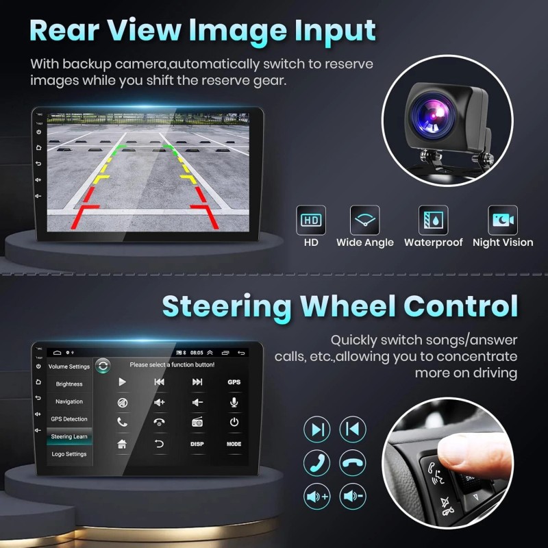 Car Apple CarPlay Android Stereo Radio For Honda Civic 2001