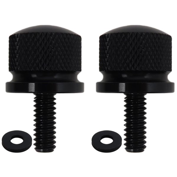 KOGUNXU 2 Pack Black Aluminum Alloy Seat Bolt Screw Fit