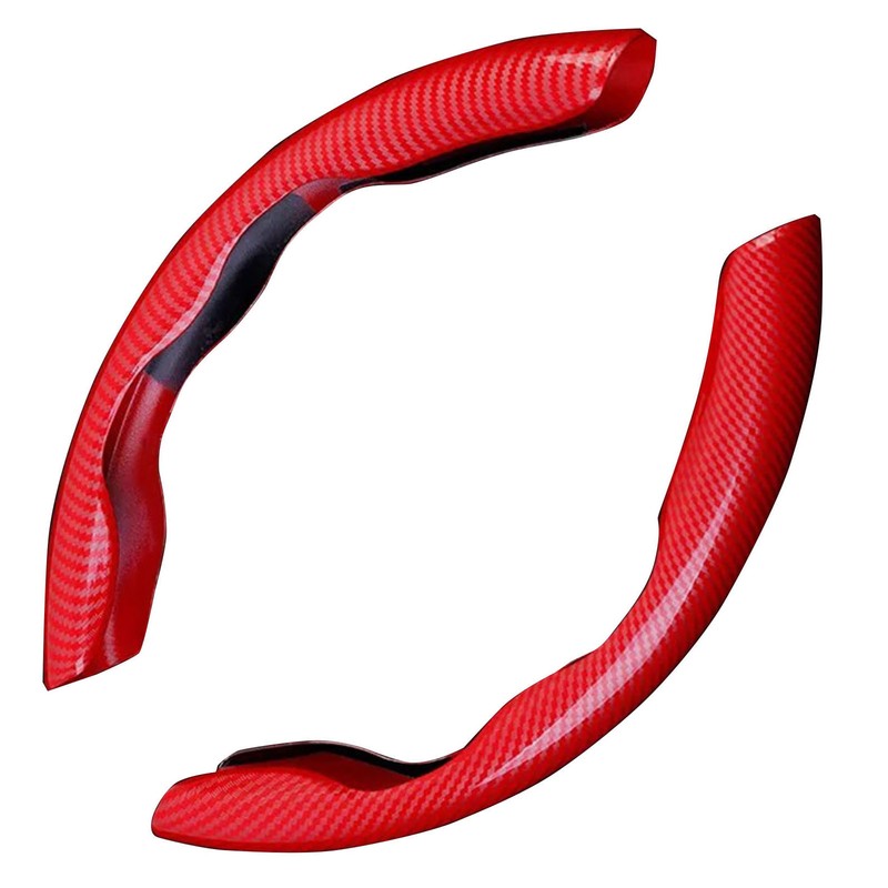 Carbon Fiber Steering Wheel Cover Ultra Thin Fit Wear Resistant