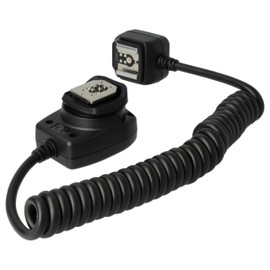 vhbw TTL Flash Cable Compatible with Canon EOS 1100D, 1000D, 1D C, 1D Mark II, 1D Mark III, 100D Camera, Flash Unit - Synchronous Cable, 30 cm
