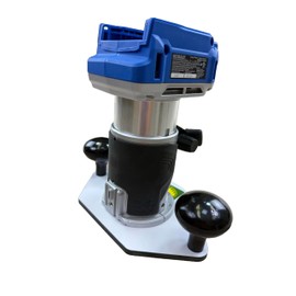 Woodhaven 8390 Trim/Compact/Palm Router PC style Guide Bushing Baseplate for KOBALT 24V Durable Solid White Phenolic, w/Hardware Made in the USA