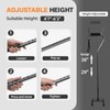 BeneCane Quad Cane Adjustable Walking Cane with Offset Soft Cushioned