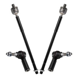 TRQ Front Inner & Outer Tie Rod Set Driver & Passenger Side Inner & Outer Compatible with 2015-2019 Ford Transit-150 Transit-250 Transit-350 Transit-350 HD