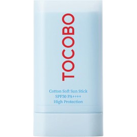 TOCOBO [TOCOBO] Barra solar suave de algodón SPF50+ PA+++ 0.67 onzas / 0.67 oz | Ingredientes naturales, antisebo, sensación mate suave | EWG Green + sin PEG, barra solar vegana coreana para la cara