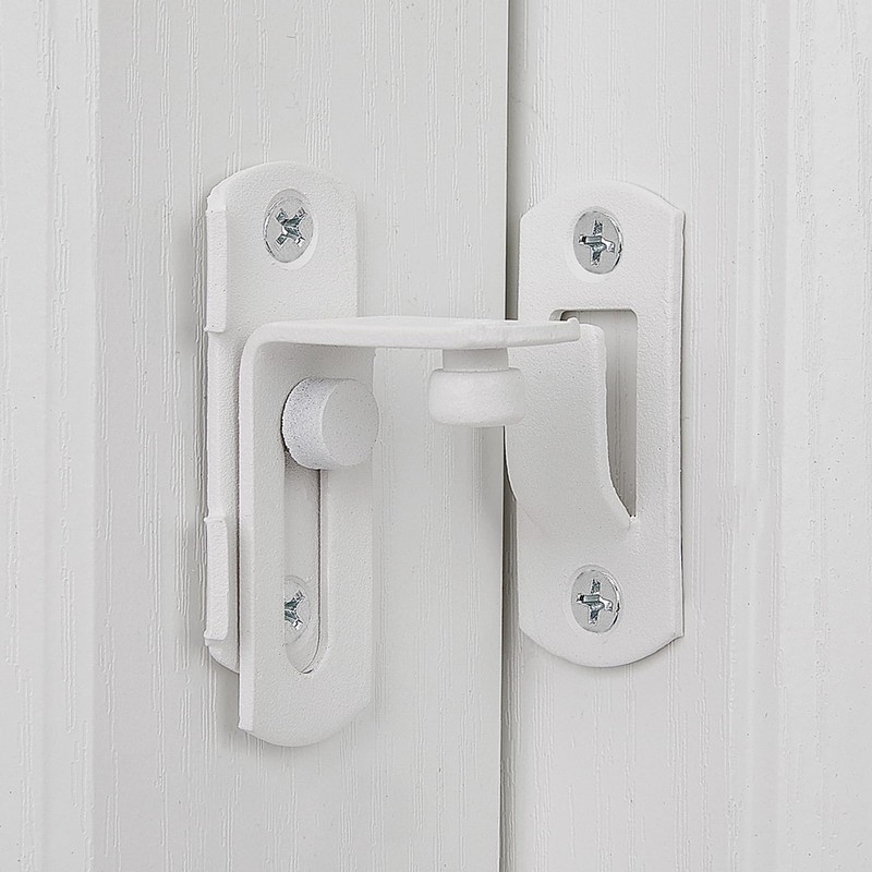 INIRET 2 Packs 90 Degree Matte White Flip Barn Door