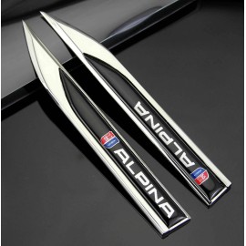Racing_motors NEW ALPINA BLADE Badge FENDER Emblem For 3 5 7 Series X1 X3 X5 x6 m3 m5 m6 m4