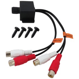 XSPANDER RCA Remote Amplifier - Level Controller RCA Audio Bass Knob - Sub Amp Volume Control Cable - Universal Part Suitable for Car, Motorcycle, Speakers, Home Theater