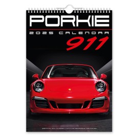 The Calendar King // Porkie 911-2025 Wall Calendar (Full Colour, A3 Size)