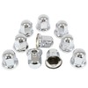 Mytee Products Chrome Metal Lug Nut Covers, 2"(H), fits 33mm,