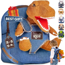 Dinosaur Toys for Kids 3-5, Dinosaur Toys for Kids 2-4, Birthday Gifts for 2 Year Old Boy, Gifts for 3 Year Old Boys, Toddler Backpack