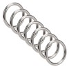 7 Pcs 304 Stainless Steel Metal O Ring Waterproof Rustproof
