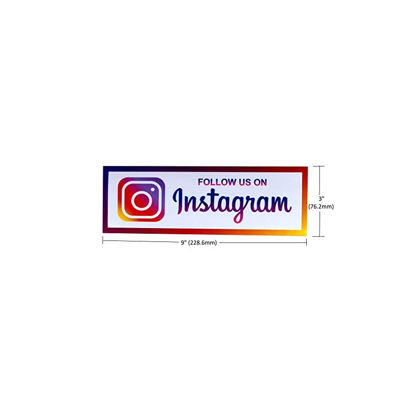 eSplanade Instagram Facebook Sign Sticker Combo (9 x 3') 2,