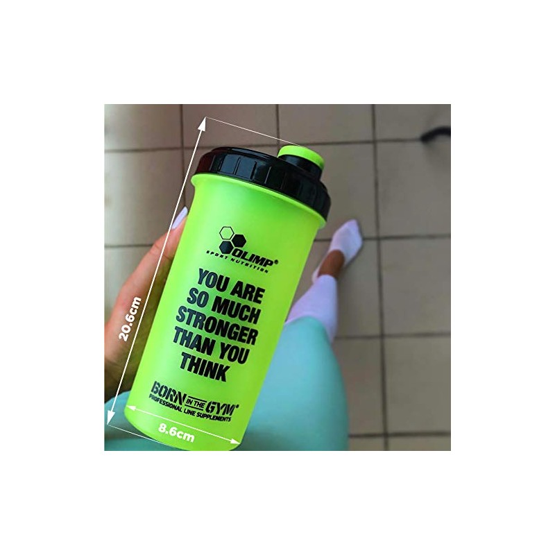 OLIMP SPORT NUTRITION OLIMP Shaker, Neon Yellow, 23.7 fl oz