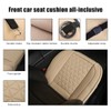 povtii Car Front Seat Cover, 22"×24" Luxury PU Leather Auto