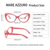 MARE AZZURO Oversized Reading Glasses Women Cat Eye Readers 0