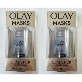 Olay 2 Pack- OLAY Masks Clay Stick, Glow Boost, White Charcoal 1.7 OZ