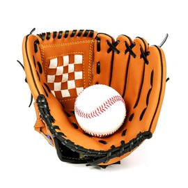 Baseball Glove,Softball Glove Outdoor Sports Teeball Practice Glove for Youth Baseball Exercise Training Glove(11.5in-Brown)