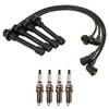 TRQ Ignition Kit Spark Plugs Spark Plugs Wire Set Compatible
