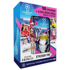 Topps UCL Mini Tin T.20/21 Sticker (9 Bags)