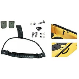 Moulded Webbing Handle with end caps, fixings and paddle clip shock cord