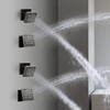 Showerhead Body Spray, HOMEDEC 2inch Brass Square Massage Shower Jet