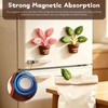 2Pcs Cute Chip Clips, Green Plant Shape Magnetic Chip Clips,
