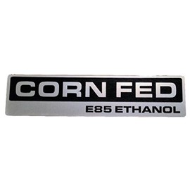 E85 Ethanol Corn Fed Emblem Stick Anywhere 5.5 inch X 1.25 inch