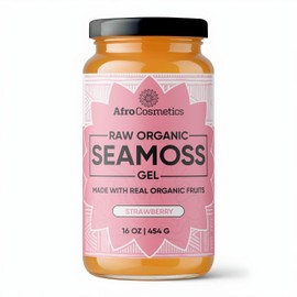 AFROCOSMETICS Raw Organic Sea Moss Gel Superfood Wildcrafted | Strawberry Flavor (3)