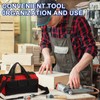 HARFINGTON Wide Mouth Tool Bag 12.2 Inch Multi-purpose Oxford Cloth