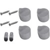 VHEUHZ Toilet Seat Hinge Set Chrome Toilet Seat with Soft