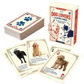 TigoFonge Dog Lovers Playing Cards, 54-Card Deck