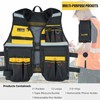 MELOTOUGH Tool Vest Reflective Safety Tool Vest with Removable Phone