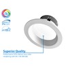 NICOR Lighting DLR4(v6) 4-inch White Selectable Recessed LED Downlight (DLR4607120SWH)