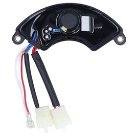 AVR Automatic Voltage Regulator Rectifier 3-Phase 380V Output for 5-6.5KW Petrol Generator, with 4-Core Socket, 2-Core Socket and 2 Pieces Carbon Brush Wires