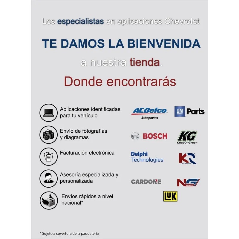 Cubierta Faro Izquierdo Sonic 1.6 2012 - 2016 Gm Parts