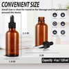 Paquete de 2 botellas cuentagotas de vidrio ámbar de 4