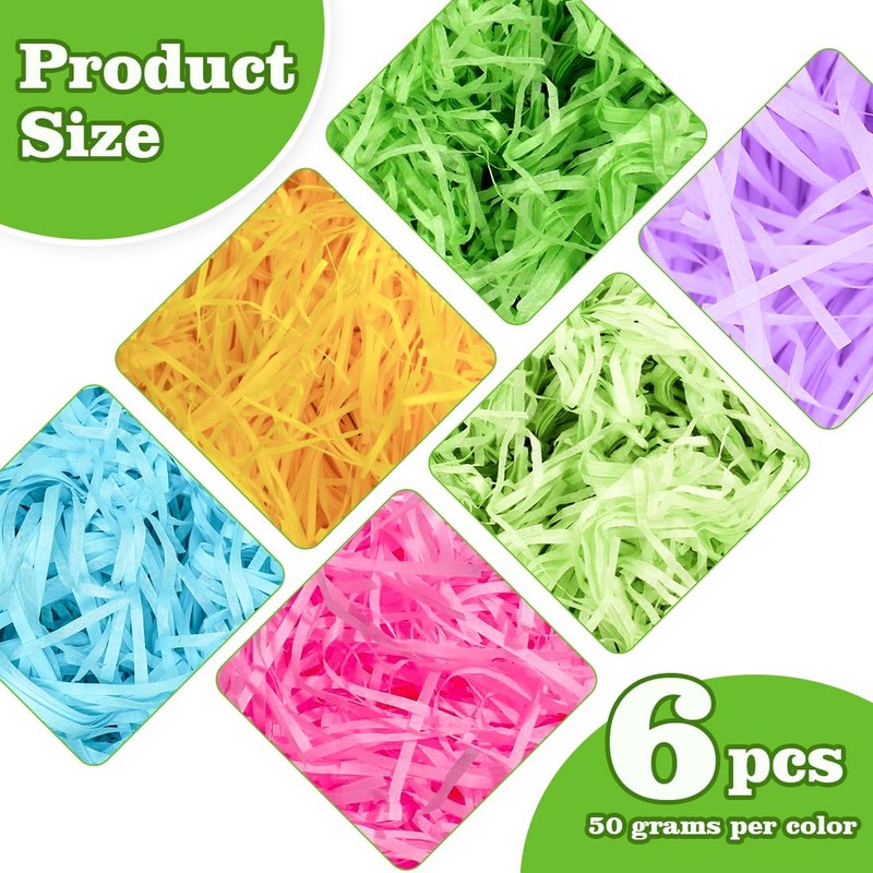 Bluelves 300 g Easter Grass Green, Easter Grass Shredded Paper,