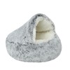 Plush Cat Bed, Self Heating Cat Tent / Cat Cave,