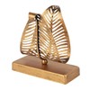 Dovhmoh Freestanding Modern Napkin Holder with Leaf Design, Desktop Paper
