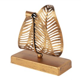 Dovhmoh Freestanding Modern Napkin Holder with Leaf Design, Desktop Paper Towel Dispenser, Napkin Storage Storage Box