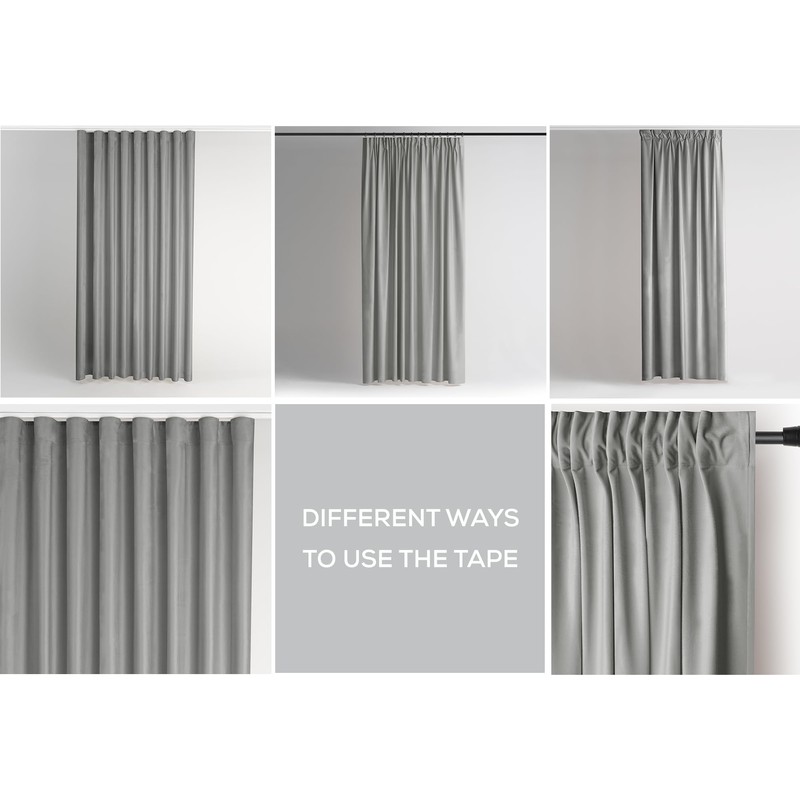 AmeliaHome Curtain Velvet Look Pack of 1 Velvet blackout curtain,