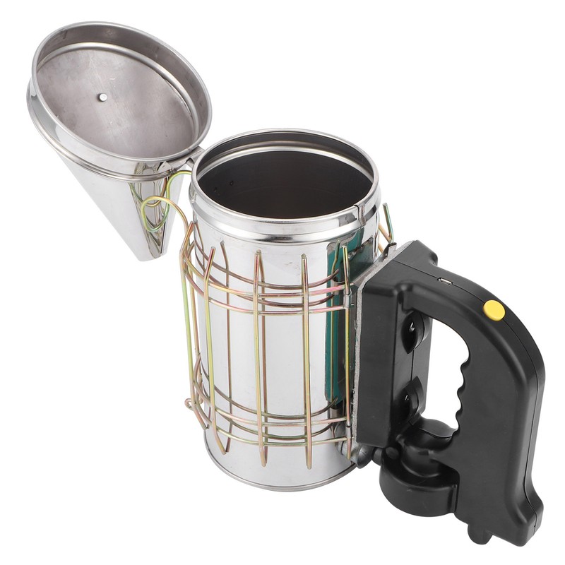 Electric Beehive Smoker 5V Stainless Steel with Heat Shield Handle