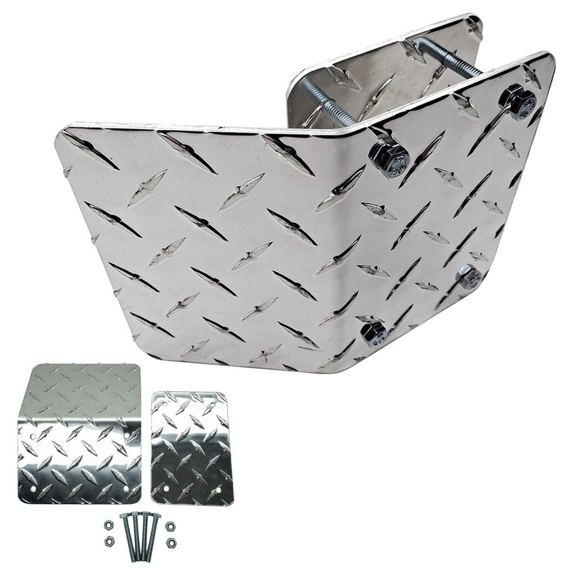 Ramp End - Heavy-Duty Diamond Plate for ATV, Motorcycles &